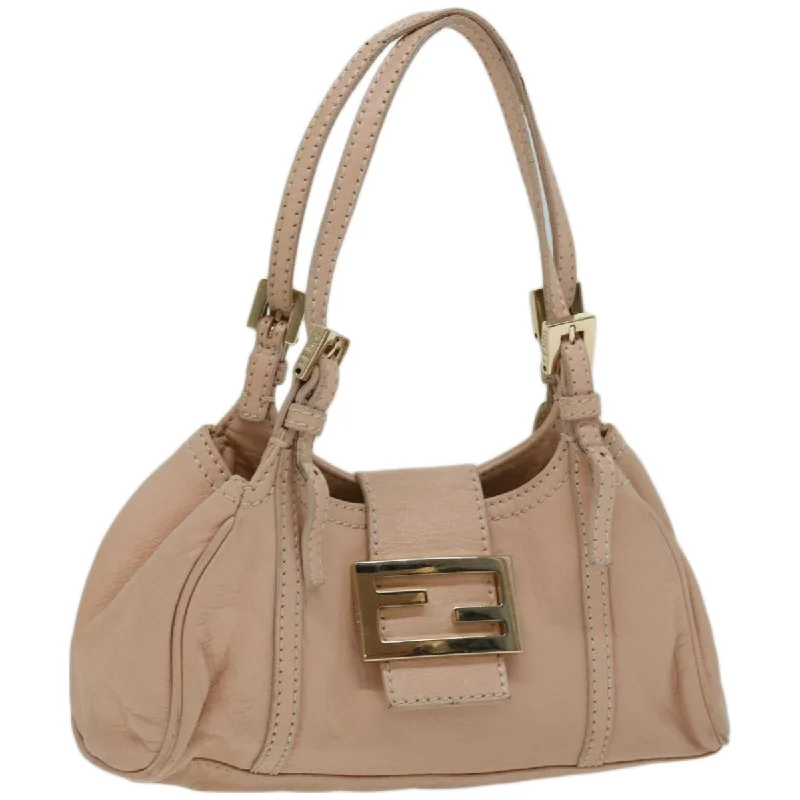 FENDI Hand Bag Leather Pink  yk10711