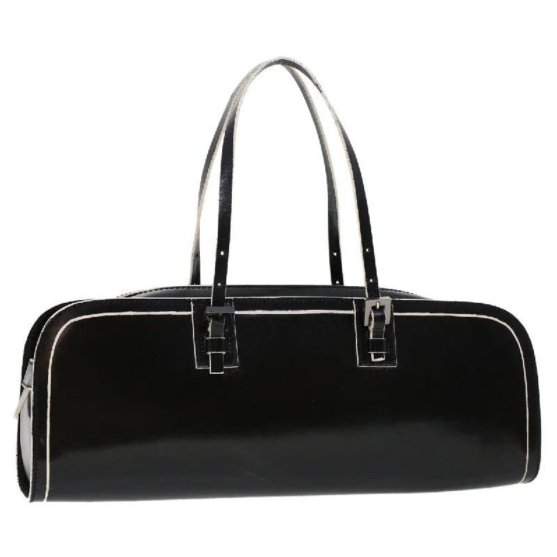 FENDI Hand Bag Leather Black  bs6095