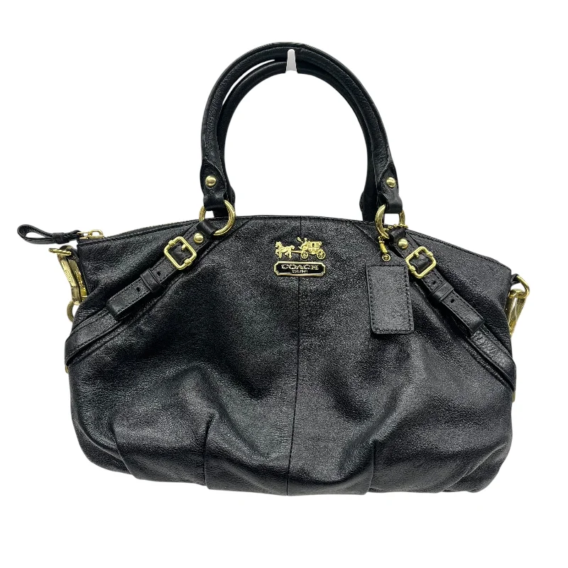 Handbag Designer By Coach In Black, Size:Medium