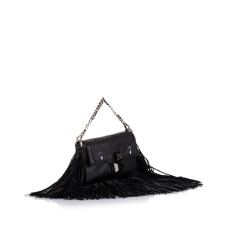 Fendi Micro Monster Fringe Baguette (SHG-iXWGzB)