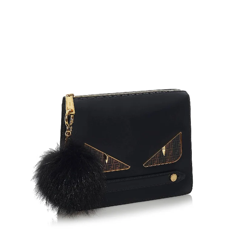 Fendi Monster Leather Clutch Bag (SHG-33968)