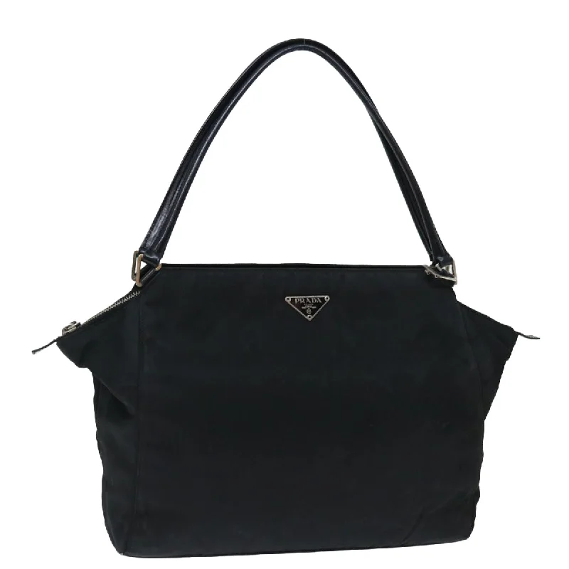 PRADA Shoulder Bag Nylon Black Auth ac2887