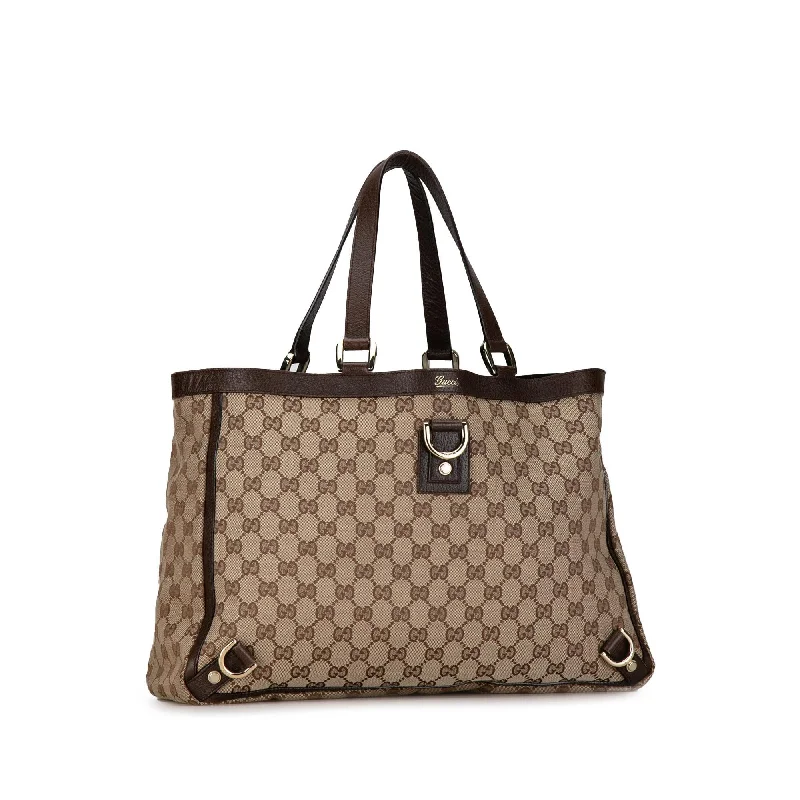 Gucci Abbey D Ring GG Canvas Tote BplvmN)