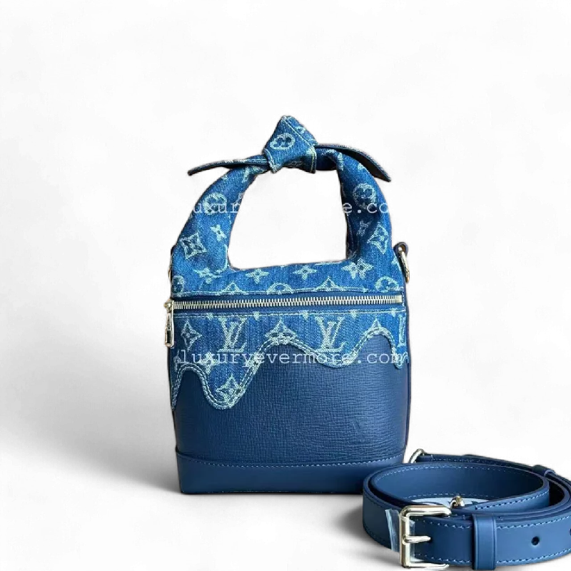 Louis Vuitton LV Japanese Cruiser Denim Blue Handbag