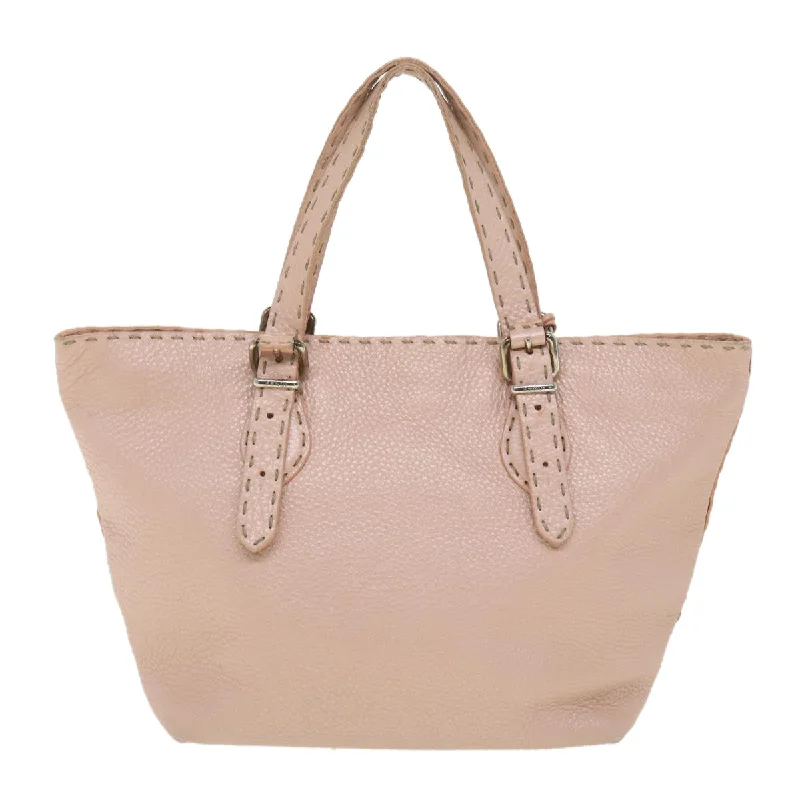 FENDI Celeria Tote Bag Leather Pink  bs4616