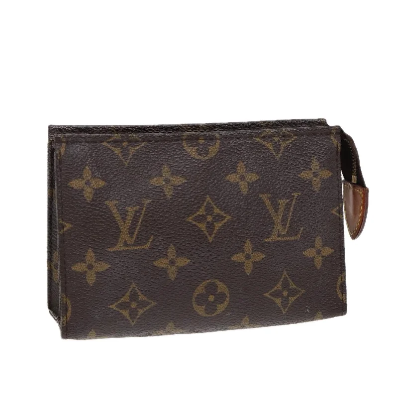 LOUIS VUITTON Monogram Poche Toilette 15 Pouch M47546 LV Auth 84835