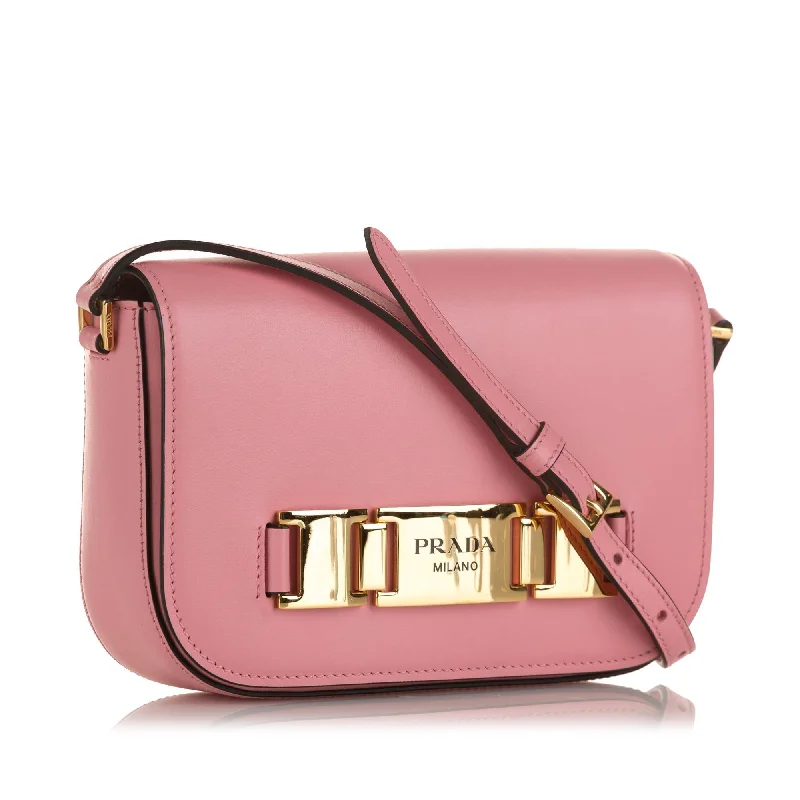 Prada Glace Calf Etiquette Crossbody 0xPKj3