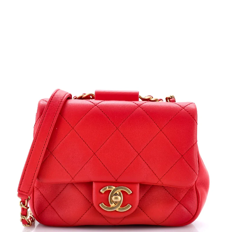 In The Loop Flap Bag Quilted Lambskin Small