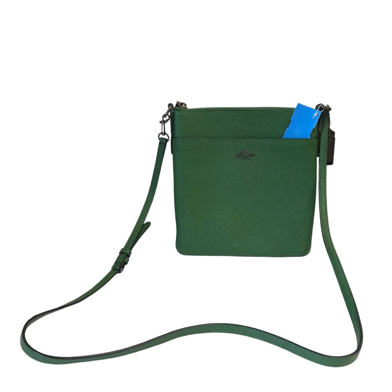 Crossbody Designer By Coach In Green, Size:Small