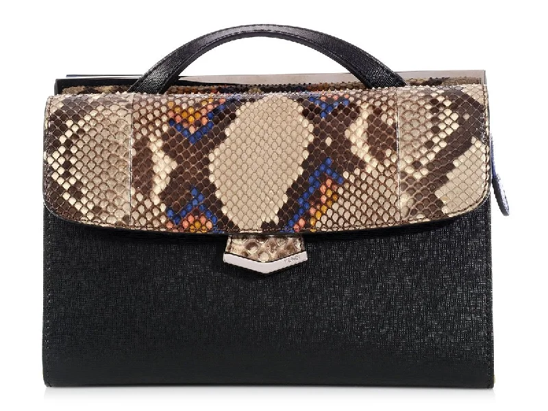 Fendi Color Block Python Demi Jour