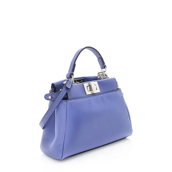 Fendi Nappa Leather Peekaboo Micro Shoulder Bag (SHF-11504)