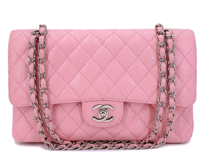 Chanel 2006 Vintage Pink Caviar Medium Classic Double Flap Bag SHW