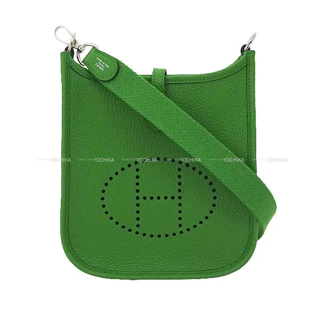 HERMES Shoulder bag Evelyne 16 TPM Vert Yucca Taurillon Clemence Silver HW Stamp B[BRAND NEW][Authentic]