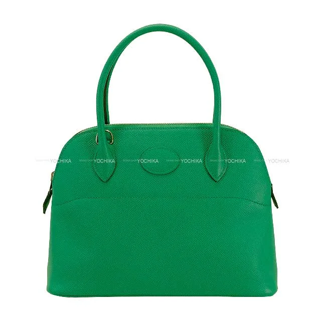 HERMES Shoulder bag Bolide27 Vert Jade Veau Epsom Silver HW Stamp