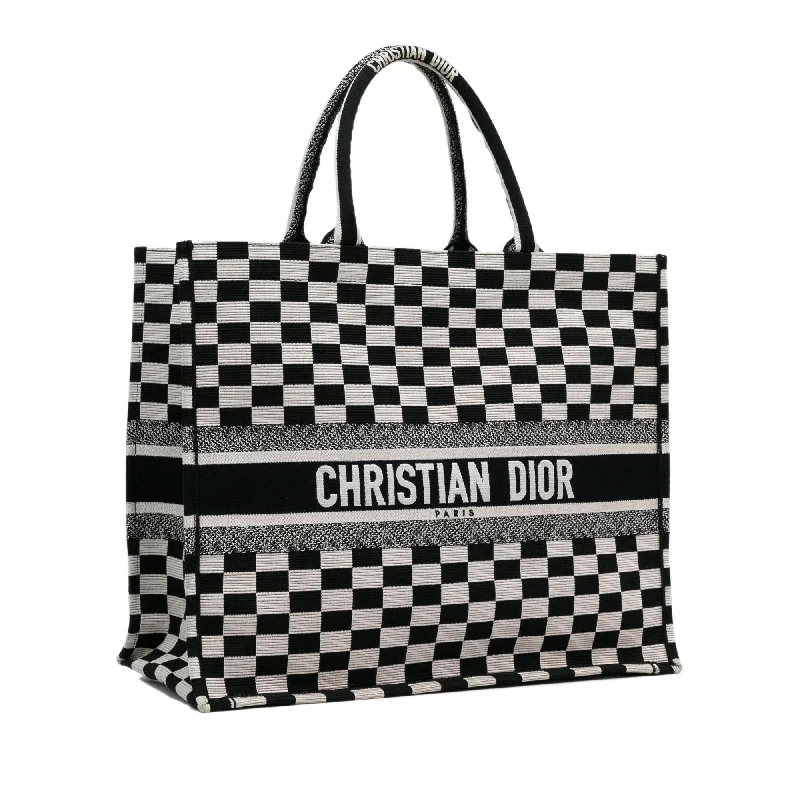 Dior Large Check Book Tote (zGJnju)