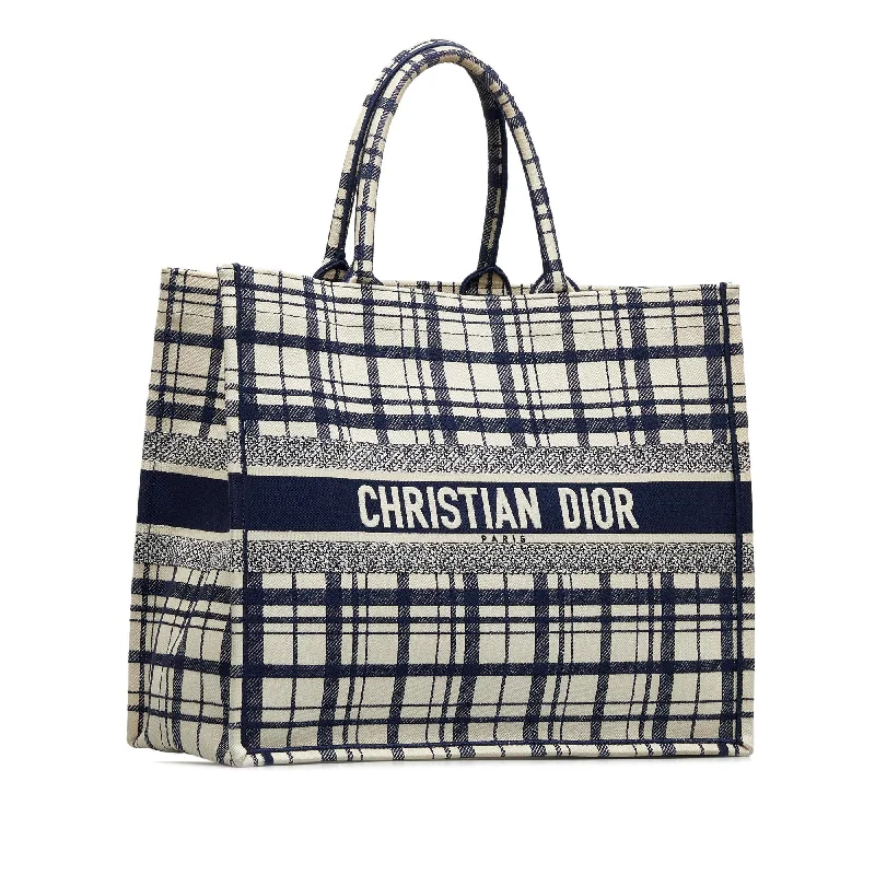 Dior Large Check n Dior Book Tote (EW40j6)