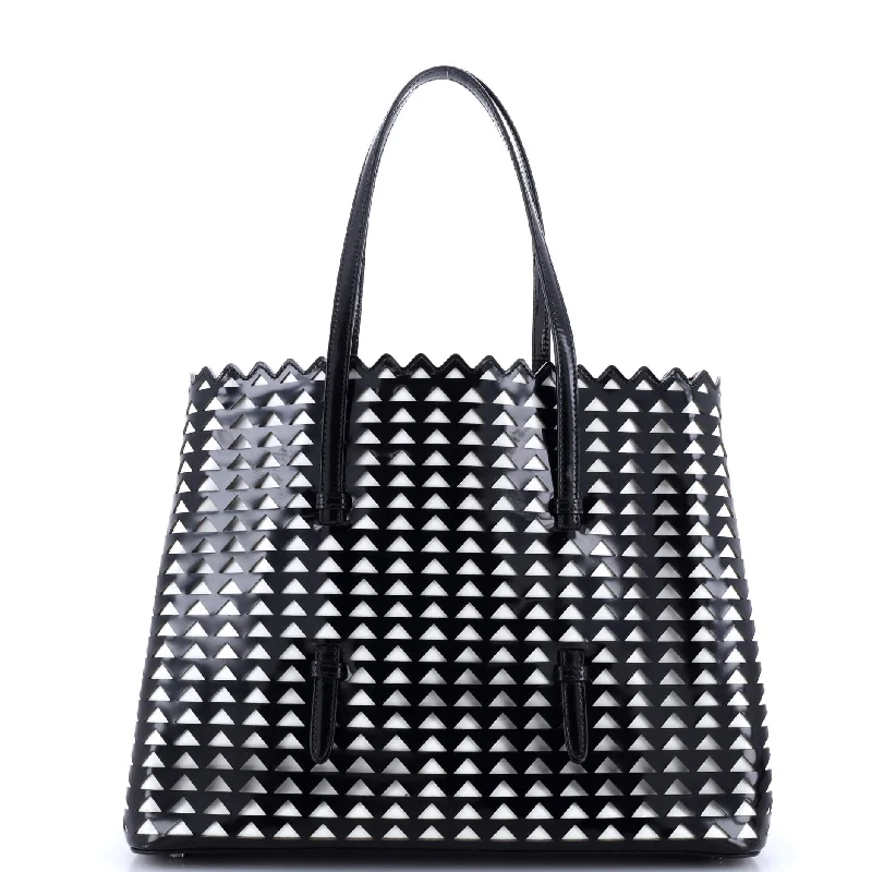 Open Tote Laser Cut Leather Medium