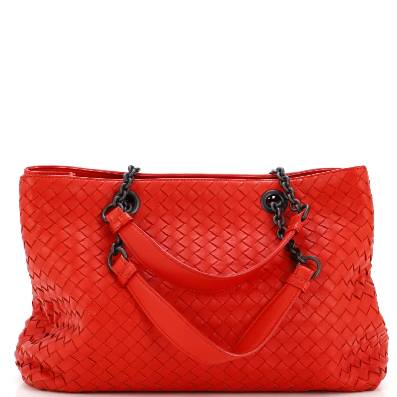 Double Chain Tote Intrecciato Nappa Medium