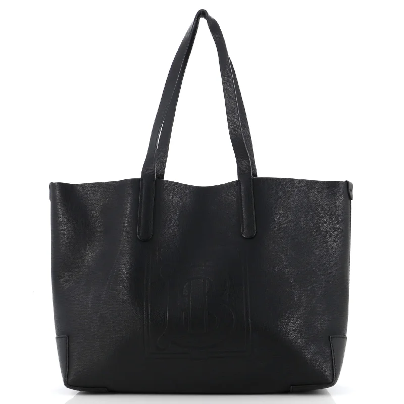 TB Logo Tote Leather Medium