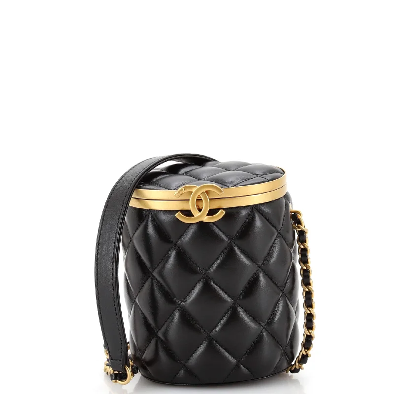 Crown Box Vanity Bag Quilted Lambskin Mini