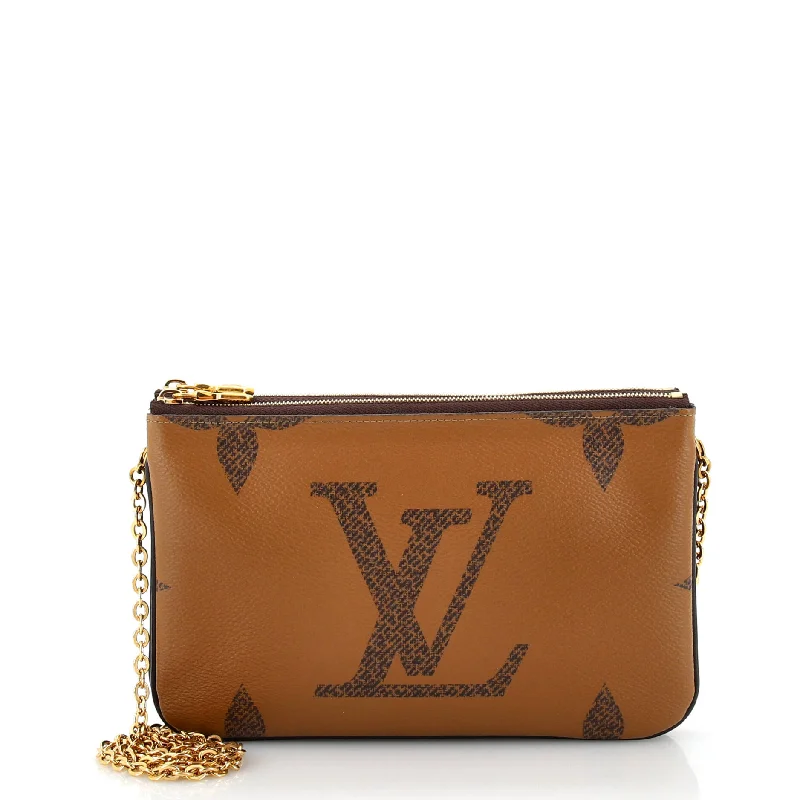 Double Zip Pochette Reverse Monogram Giant