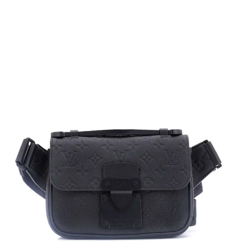 S Lock Sling Bag Monogram Taurillon Leather